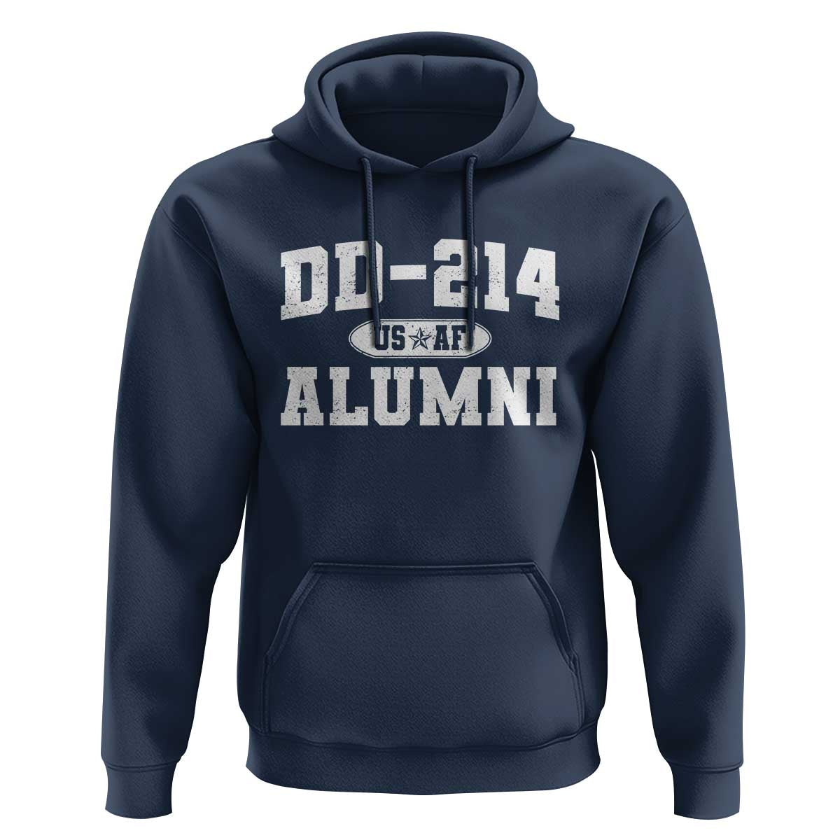 DD-214 US Air Force Alumni Hoodie US Military Veteran Retired - Wonder Print Shop