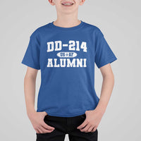 DD-214 US Air Force Alumni T Shirt For Kid US Military Veteran Retired - Wonder Print Shop
