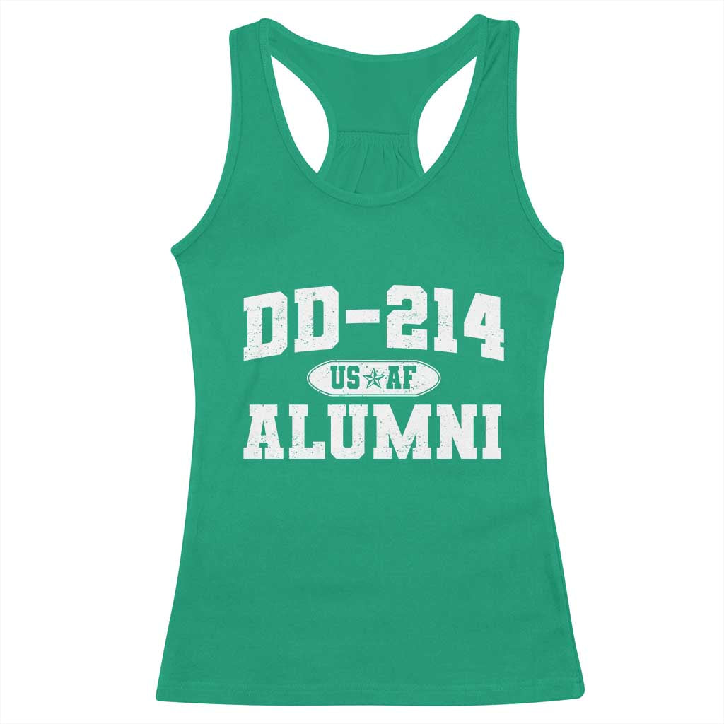 DD-214 US Air Force Alumni Racerback Tank Top US Military Veteran Retired - Wonder Print Shop