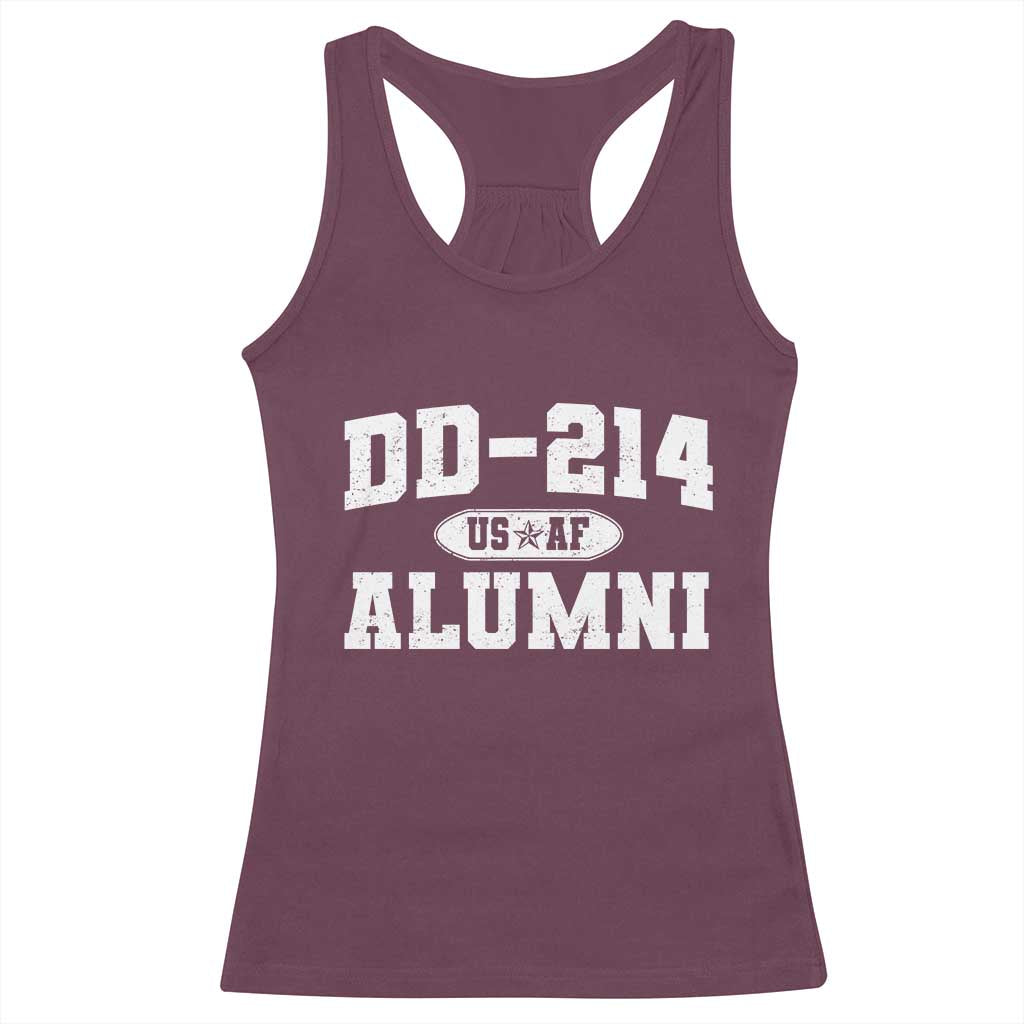 DD-214 US Air Force Alumni Racerback Tank Top US Military Veteran Retired - Wonder Print Shop
