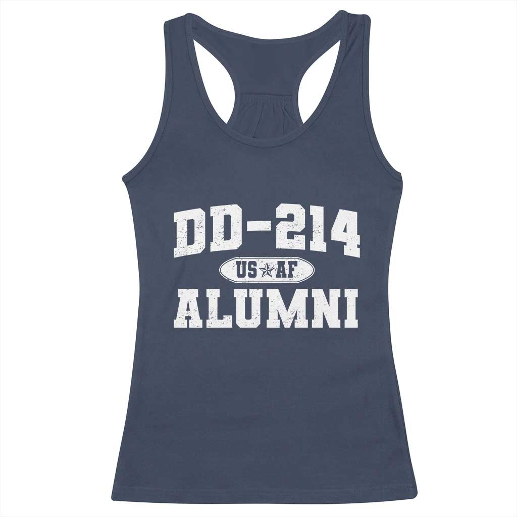 DD-214 US Air Force Alumni Racerback Tank Top US Military Veteran Retired - Wonder Print Shop