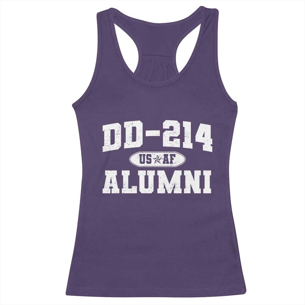DD-214 US Air Force Alumni Racerback Tank Top US Military Veteran Retired - Wonder Print Shop
