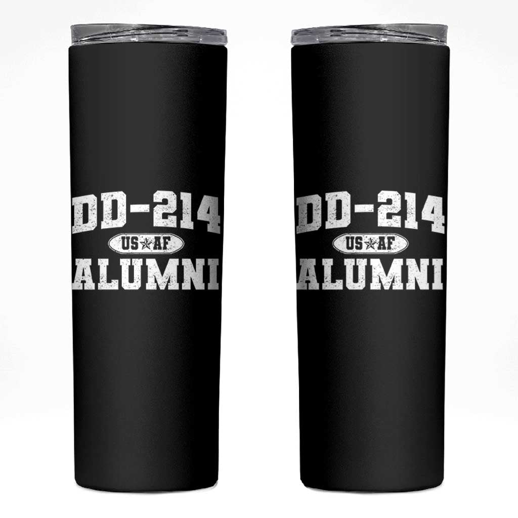 DD-214 US Air Force Alumni Skinny Tumbler US Military Veteran Retired - Wonder Print Shop