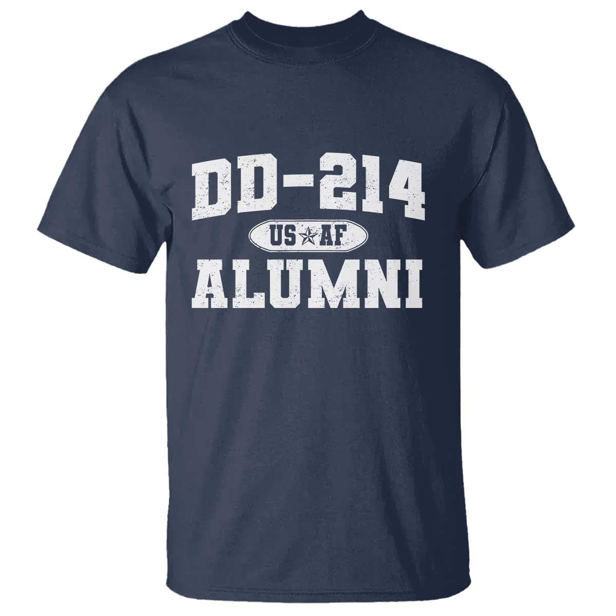 DD-214 US Air Force Alumni T Shirt US Military Veteran Retired - Wonder Print Shop