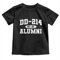 DD-214 US Air Force Alumni Toddler T Shirt US Military Veteran Retired - Wonder Print Shop