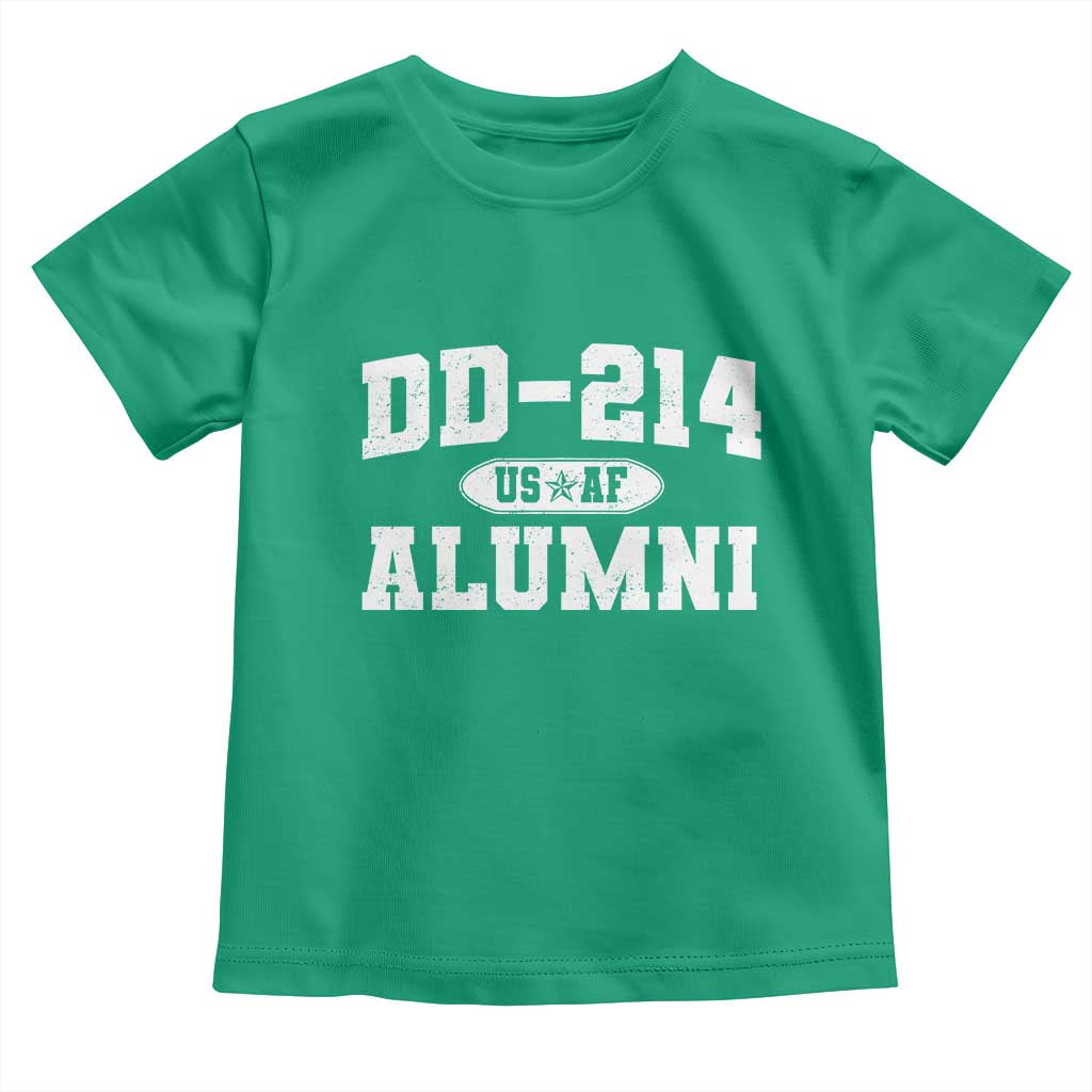 DD-214 US Air Force Alumni Toddler T Shirt US Military Veteran Retired - Wonder Print Shop