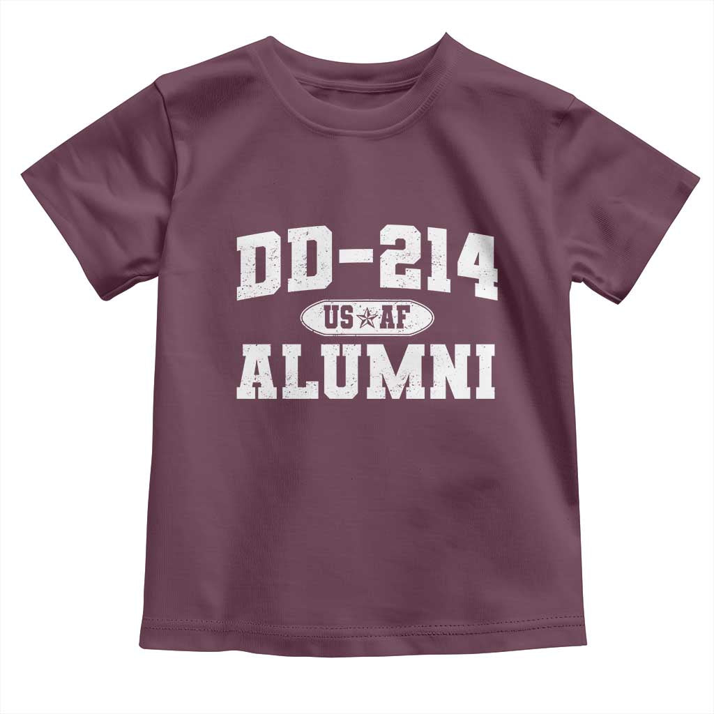 DD-214 US Air Force Alumni Toddler T Shirt US Military Veteran Retired - Wonder Print Shop