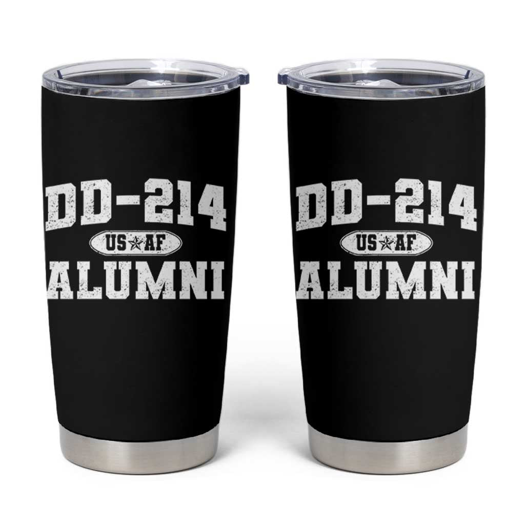 DD-214 US Air Force Alumni Tumbler Cup US Military Veteran Retired - Wonder Print Shop