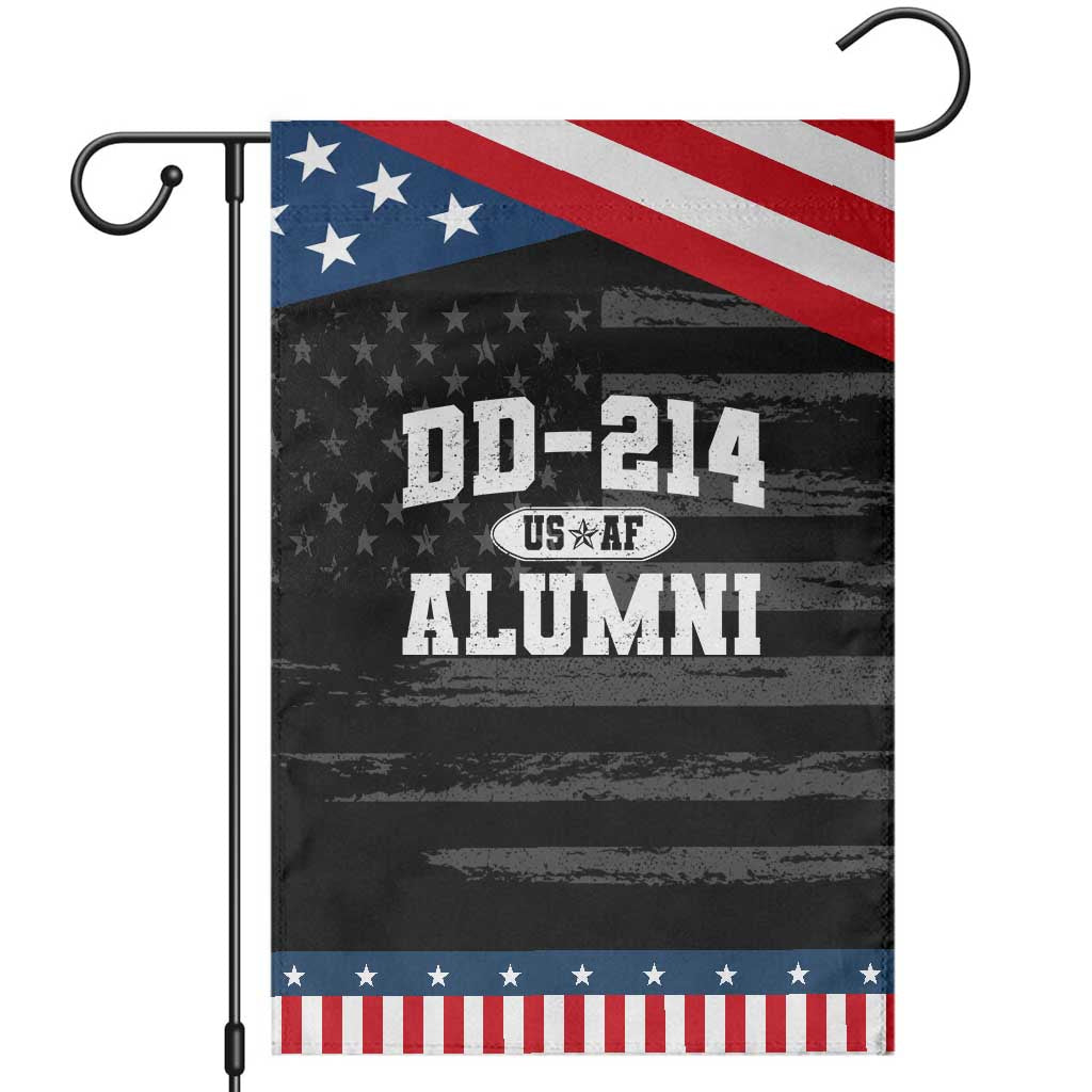DD-214 US Air Force Alumni Garden Flag US Military Veteran Retired