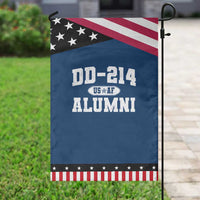DD-214 US Air Force Alumni Garden Flag US Military Veteran Retired