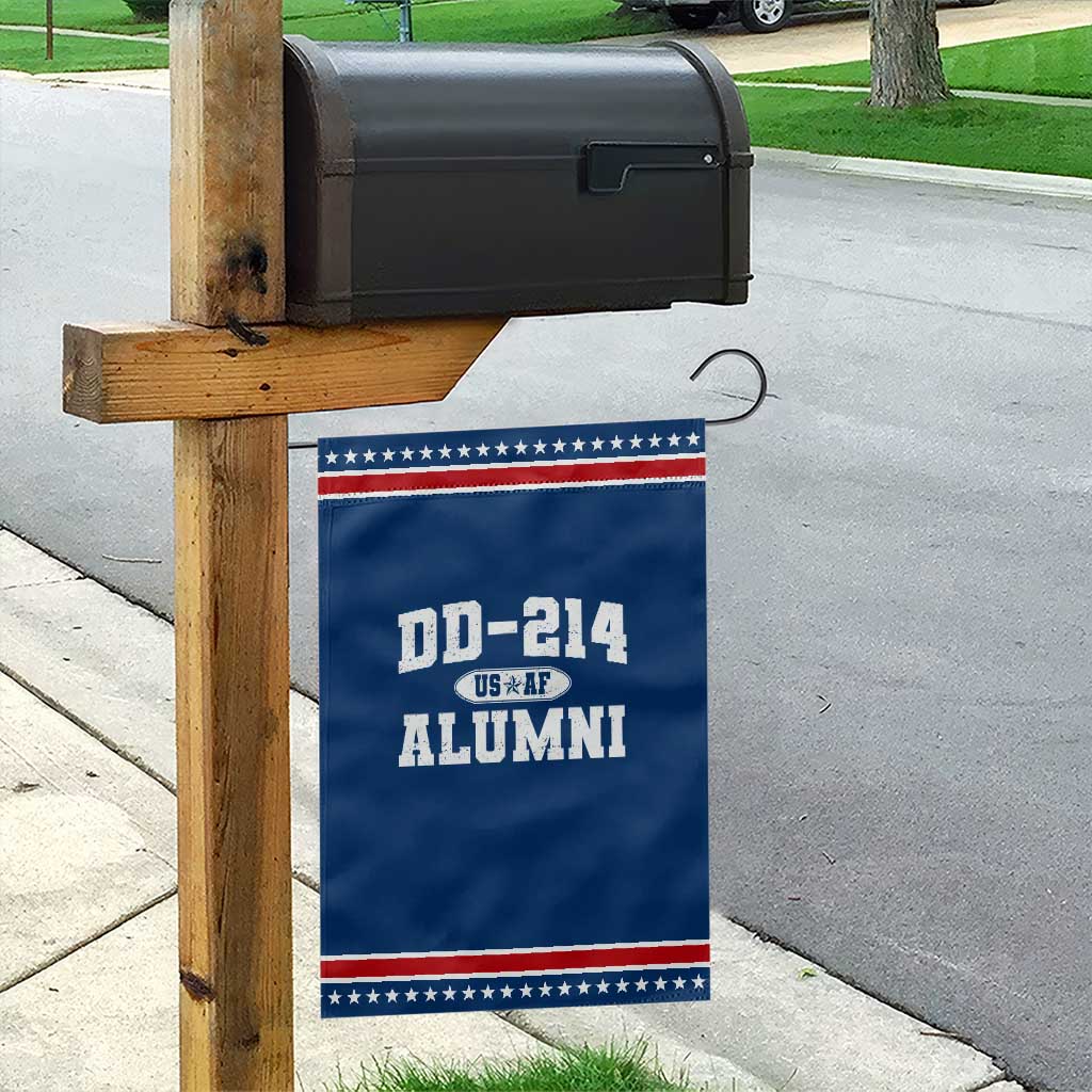 DD-214 US Air Force Alumni Garden Flag US Military Veteran Retired