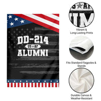 DD-214 US Air Force Alumni Garden Flag US Military Veteran Retired