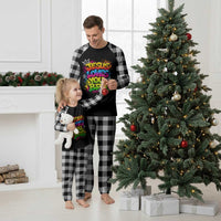 Jesus Loves You Bro Christian Believer Faith Plaid Pajama Set Dripping Graffiti Rap God Religious Graphic