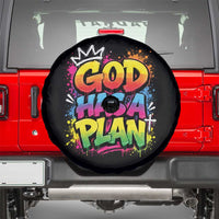 God Has A Plan Spare Tire Cover Graffiti Rap Christian Faith Graphic