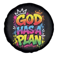God Has A Plan Spare Tire Cover Graffiti Rap Christian Faith Graphic