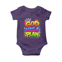God Has A Plan Baby Onesie Graffiti Rap Christian Faith Graphic