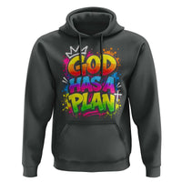 God Has A Plan Hoodie Graffiti Rap Christian Faith Graphic