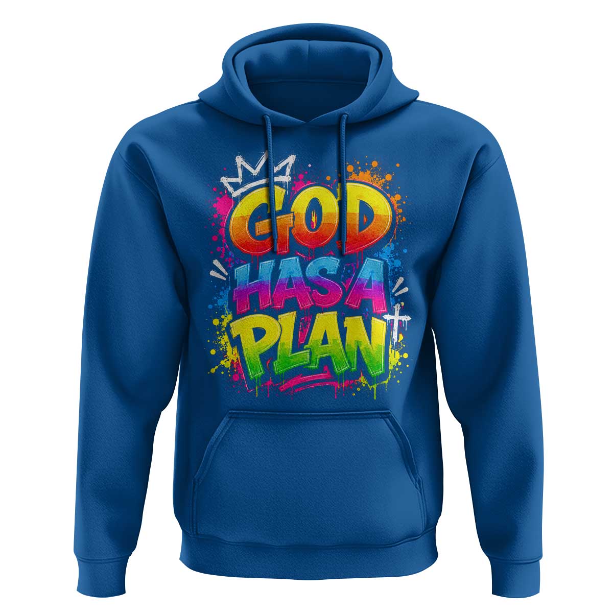 God Has A Plan Hoodie Graffiti Rap Christian Faith Graphic