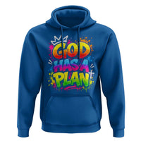 God Has A Plan Hoodie Graffiti Rap Christian Faith Graphic