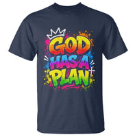God Has A Plan T Shirt Graffiti Rap Christian Faith Graphic