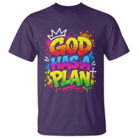 God Has A Plan T Shirt Graffiti Rap Christian Faith Graphic