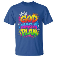 God Has A Plan T Shirt Graffiti Rap Christian Faith Graphic