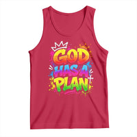 God Has A Plan Tank Top Graffiti Rap Christian Faith Graphic