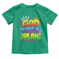 God Has A Plan Toddler T Shirt Graffiti Rap Christian Faith Graphic