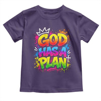 God Has A Plan Toddler T Shirt Graffiti Rap Christian Faith Graphic