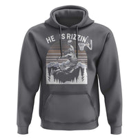 Funny Jesus Basketball Hoodie He Is Rizzin Retro Y2K Playing Basketball