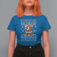 Skibidi Rizzmas Christmas T Shirt For Women Rizz Santa Claus Funny Xmas Gen Alpha - Wonder Print Shop