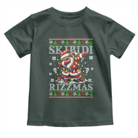 Skibidi Rizzmas Christmas Toddler T Shirt Rizz Santa Claus Funny Xmas Gen Alpha