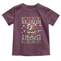 Skibidi Rizzmas Christmas Toddler T Shirt Rizz Santa Claus Funny Xmas Gen Alpha