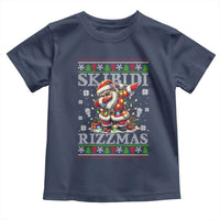 Skibidi Rizzmas Christmas Toddler T Shirt Rizz Santa Claus Funny Xmas Gen Alpha
