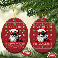 Skibidi Rizzmas Xmas Christmas Ornament Rizz Santa Claus Funny Christmas Gen Alpha - Wonder Print Shop