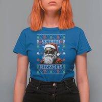 Skibidi Rizzmas Christmas T Shirt For Women Rizz Santa Claus Funny Xmas Gen Alpha Ugly Christmas - Wonder Print Shop