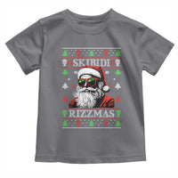Skibidi Rizzmas Christmas Toddler T Shirt Rizz Santa Claus Funny Xmas Gen Alpha Ugly Christmas
