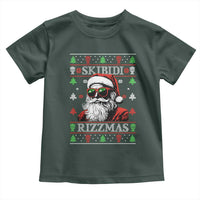 Skibidi Rizzmas Christmas Toddler T Shirt Rizz Santa Claus Funny Xmas Gen Alpha Ugly Christmas