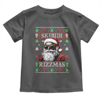 Skibidi Rizzmas Christmas Toddler T Shirt Rizz Santa Claus Funny Xmas Gen Alpha Ugly Christmas