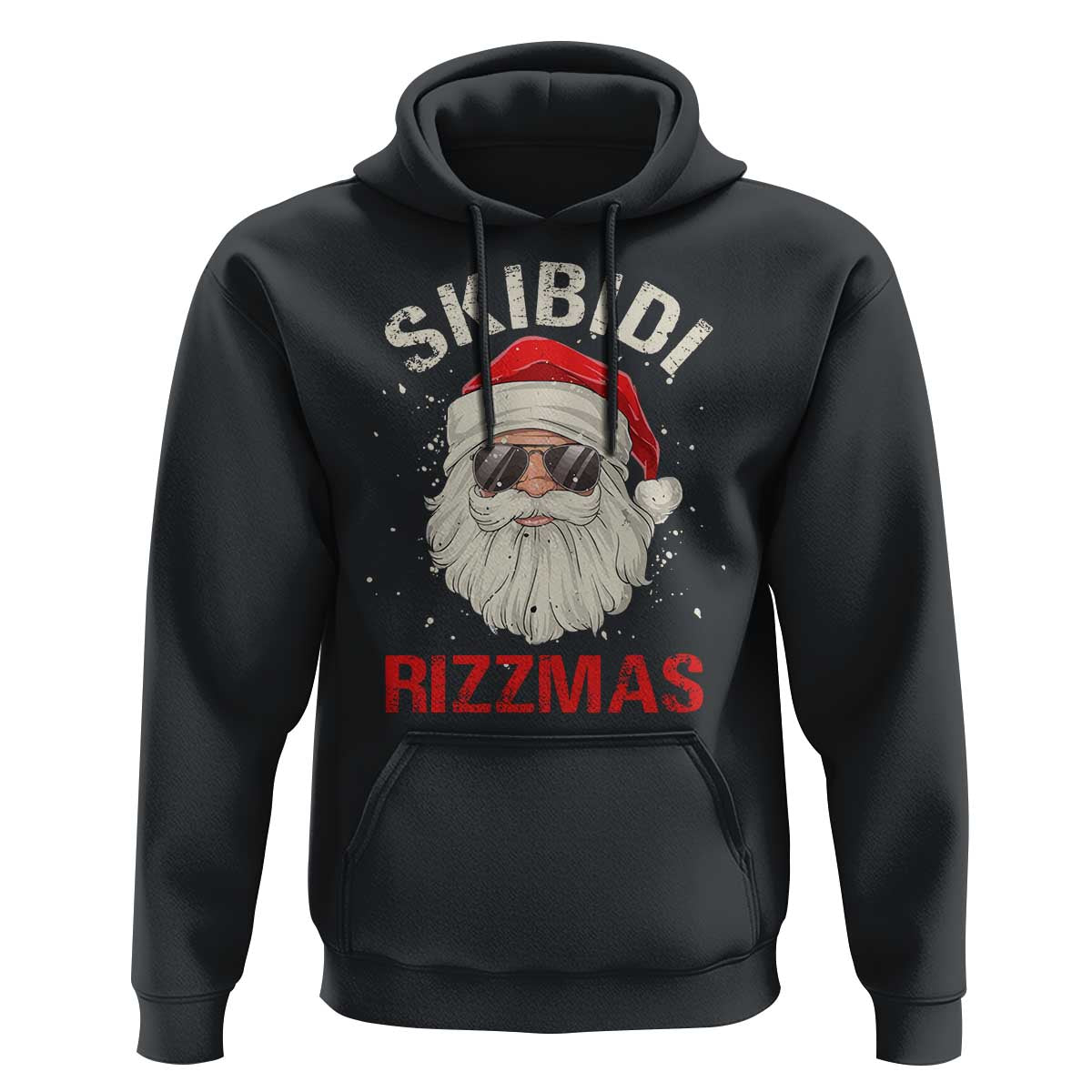 Skibidi Rizzmas Christmas Hoodie Rizz Santa Claus Retro Funny Xmas Gen Alpha Kid