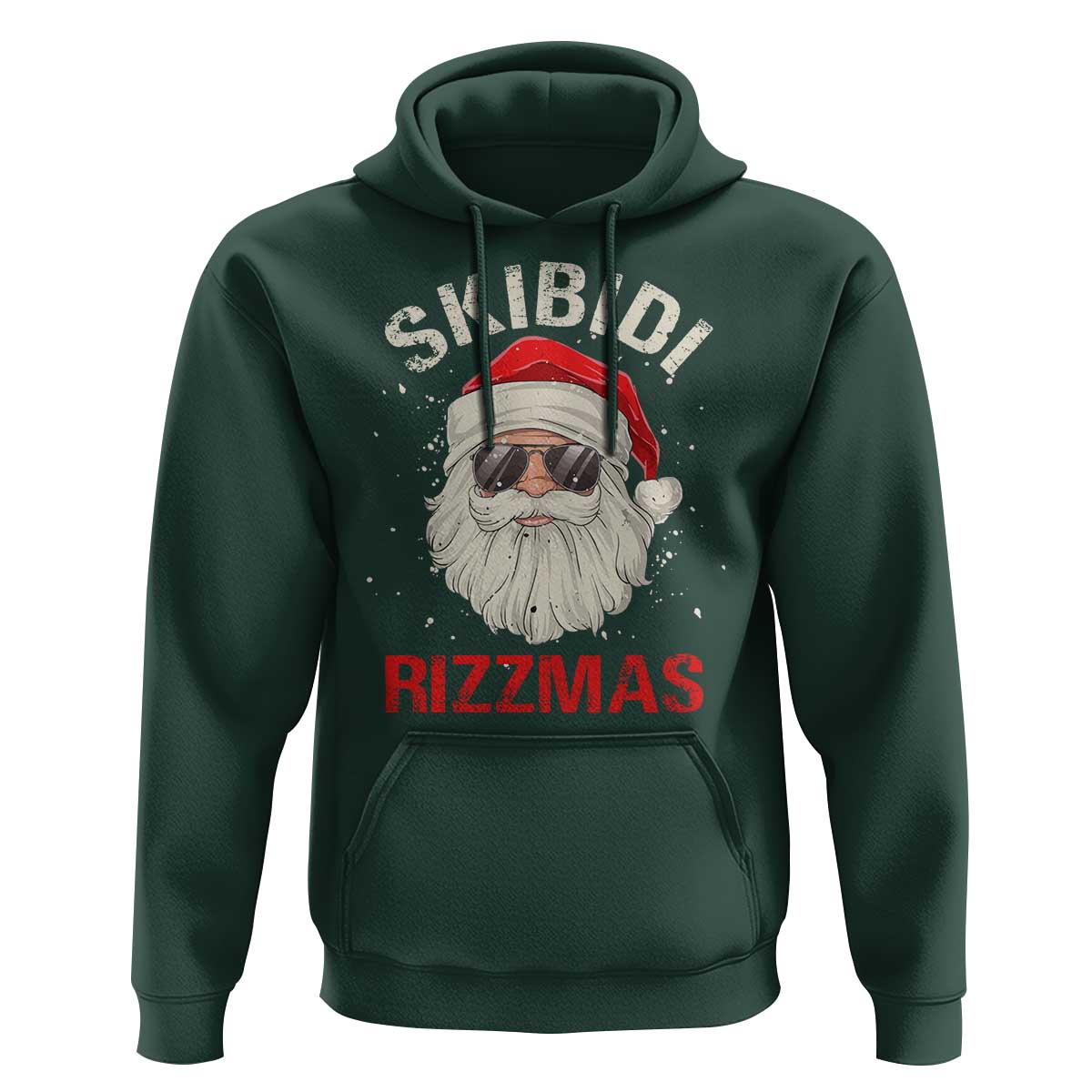 Skibidi Rizzmas Christmas Hoodie Rizz Santa Claus Retro Funny Xmas Gen Alpha Kid
