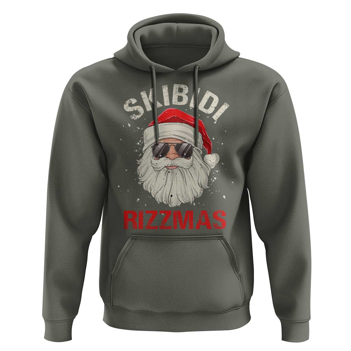 Skibidi Rizzmas Christmas Hoodie Rizz Santa Claus Retro Funny Xmas Gen Alpha Kid
