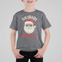 Skibidi Rizzmas Christmas T Shirt For Kid Rizz Santa Claus Retro Funny Xmas Gen Alpha Kid - Wonder Print Shop