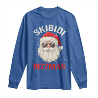 Skibidi Rizzmas Christmas Long Sleeve Shirt Rizz Santa Claus Retro Funny Xmas Gen Alpha Kid