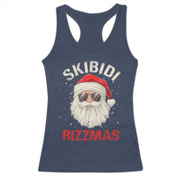 Skibidi Rizzmas Christmas Racerback Tank Top Rizz Santa Claus Retro Funny Xmas Gen Alpha Kid