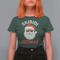 Skibidi Rizzmas Christmas T Shirt For Women Rizz Santa Claus Retro Funny Xmas Gen Alpha Kid - Wonder Print Shop