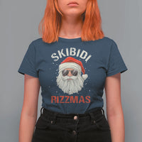 Skibidi Rizzmas Christmas T Shirt For Women Rizz Santa Claus Retro Funny Xmas Gen Alpha Kid - Wonder Print Shop
