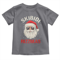 Skibidi Rizzmas Christmas Toddler T Shirt Rizz Santa Claus Retro Funny Xmas Gen Alpha Kid