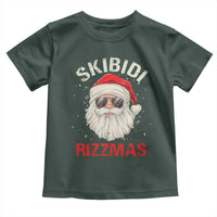 Skibidi Rizzmas Christmas Toddler T Shirt Rizz Santa Claus Retro Funny Xmas Gen Alpha Kid