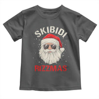 Skibidi Rizzmas Christmas Toddler T Shirt Rizz Santa Claus Retro Funny Xmas Gen Alpha Kid
